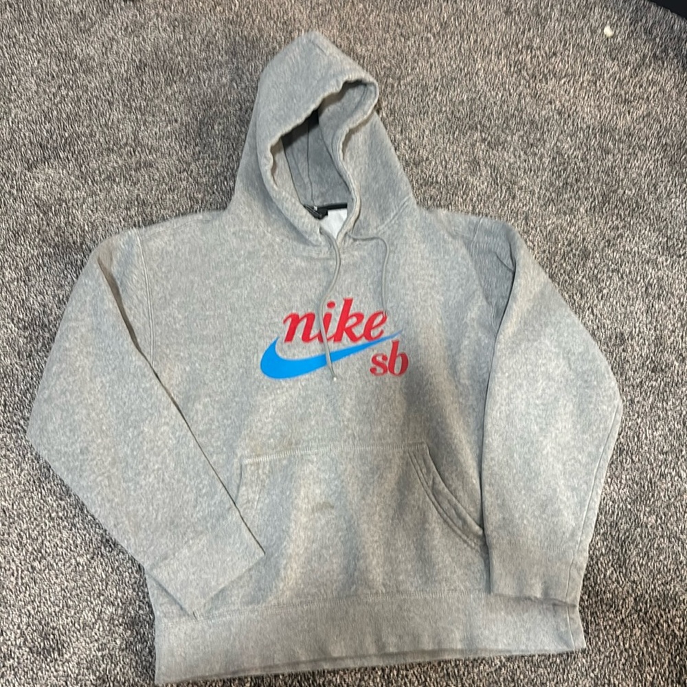Gray Nike hoodie